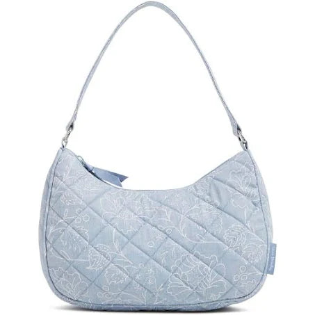 Vera Bradley Women's Cotton Frannie Crescent Crossbody Purse