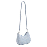 Thumbnail for Vera Bradley Women's Cotton Frannie Crescent Crossbody Purse