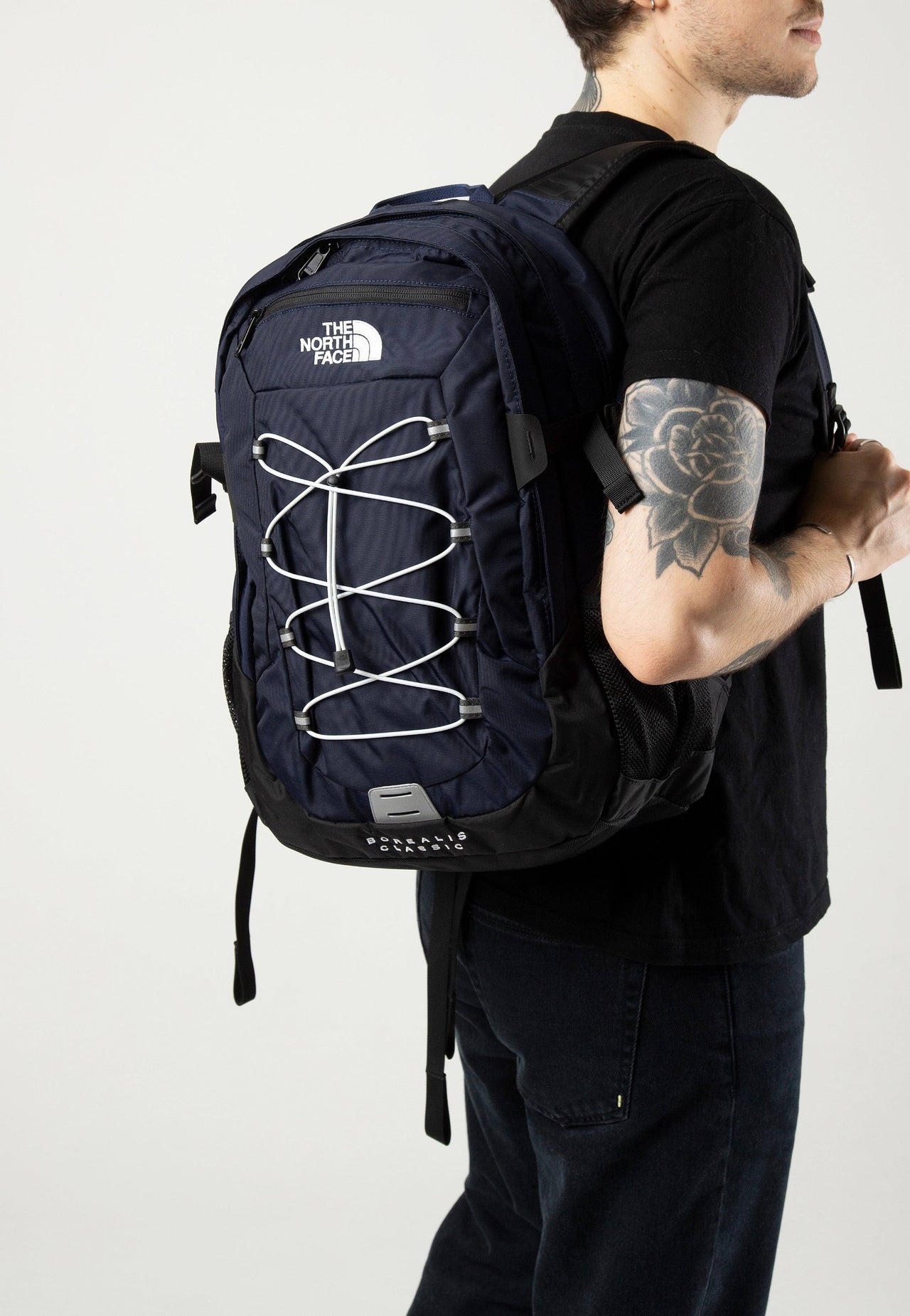 The North Face Borealis Classic Backpack - Navy/Grey
