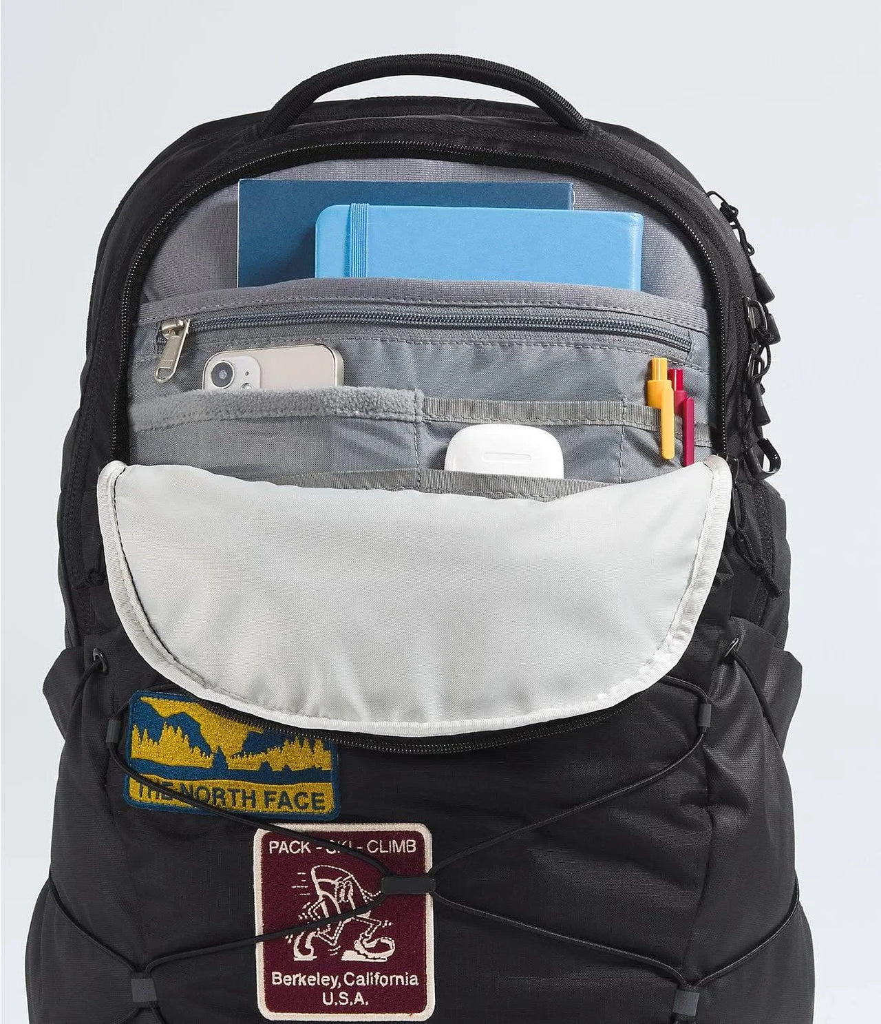 The North Face Borealis Backpack Asphalt Grey Light Heather TNF Black