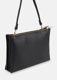 Thumbnail for Whistles Rae Flat Leather Double Pouch Bag
