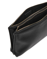 Thumbnail for Whistles Rae Flat Leather Double Pouch Bag