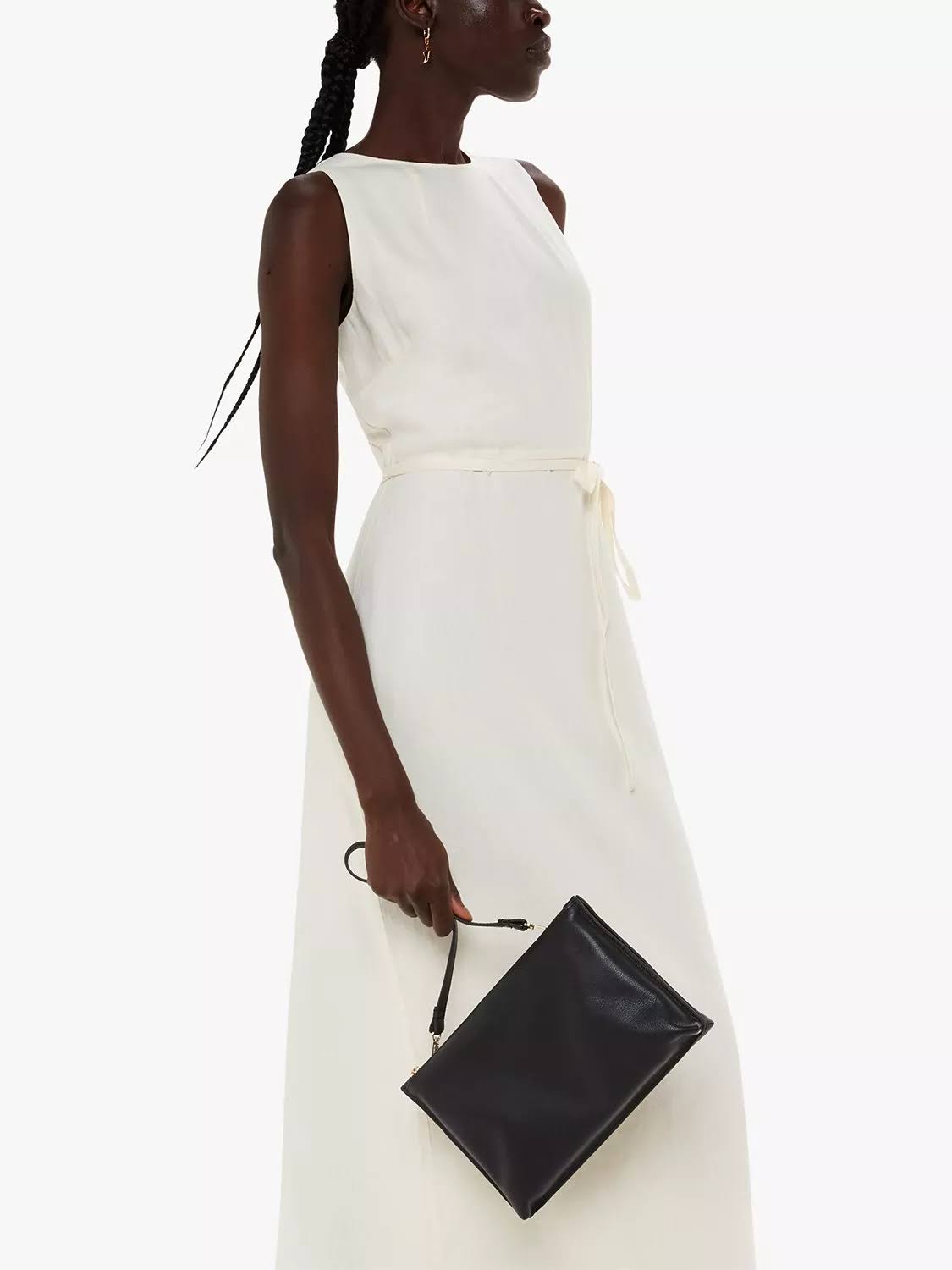 Whistles Rae Flat Leather Double Pouch Bag