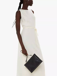 Thumbnail for Whistles Rae Flat Leather Double Pouch Bag