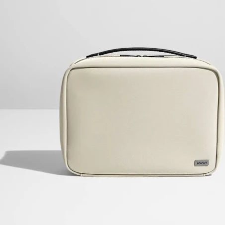 Away Hanging Toiletry Bag in Salt White Nylon