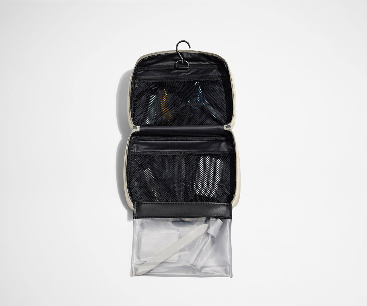 Away Hanging Toiletry Bag in Salt White Nylon