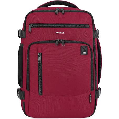 ECOHUB Ryanair Cabin Bag 40x20x25 Travel Hand Luggage Backpack Recycled PET Eco ...