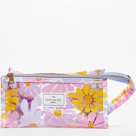 The Flat Lay Co. x ASOS Exclusive Jelly Makeup Box Bag in Vibrant floral-Multi