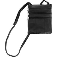 Thumbnail for London Stitch Leather Phone Pocket Crossbody Handbag (women) Brown One Size