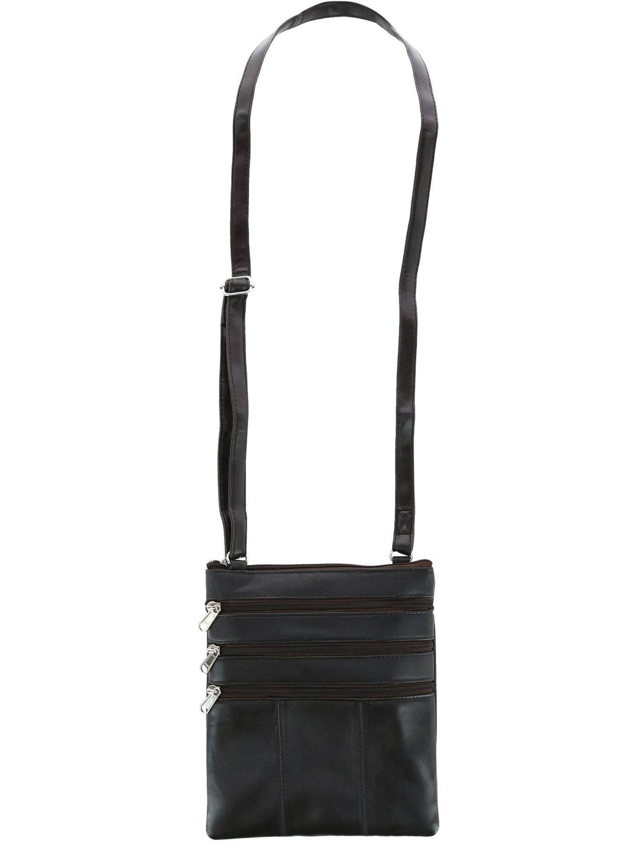 London Stitch Leather Phone Pocket Crossbody Handbag (women) Brown One Size