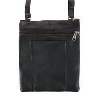 Thumbnail for London Stitch Leather Phone Pocket Crossbody Handbag (women) Brown One Size