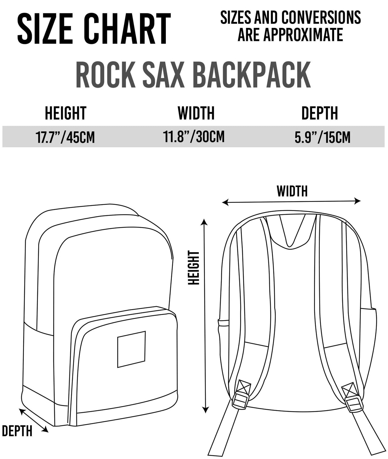 Rock Sax My Chemical Romance MCR Killjoy Classic Backpack - Black