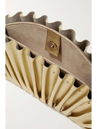 Thumbnail for Cult Gaia Nala Mini Leather Clutch Gold