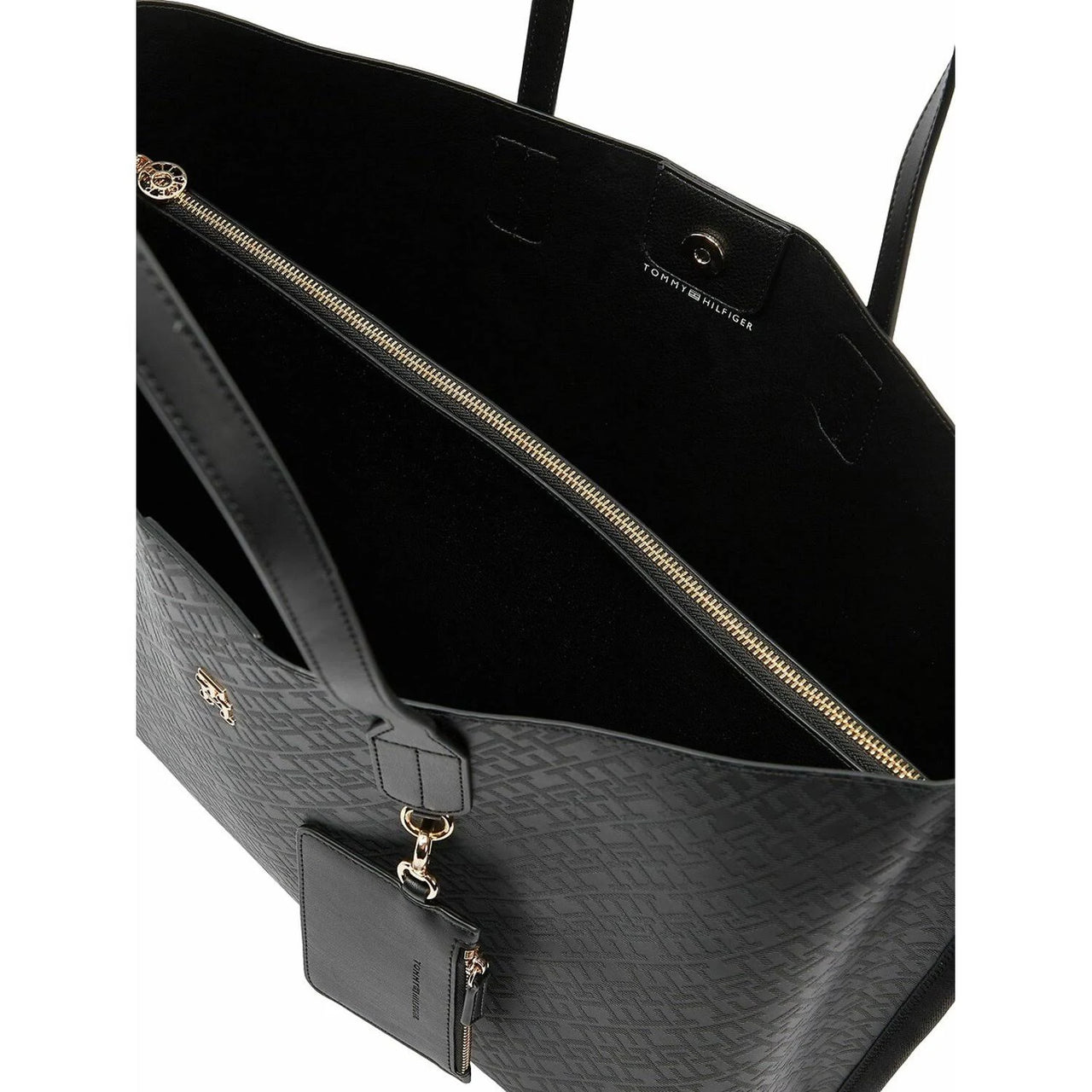 Tommy Hilfiger - TH Monogram Tote Bag - Women - Black - One Size