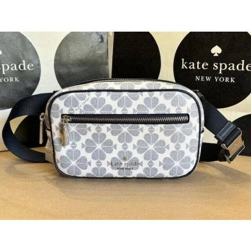 Kate Spade Outlet Signature Spade Flower Belt Bag, Navy Multi