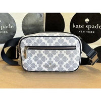 Thumbnail for Kate Spade Outlet Signature Spade Flower Belt Bag, Navy Multi