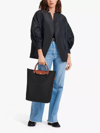 Thumbnail for Longchamp Le Pliage Original Medium Tote Bag - Black