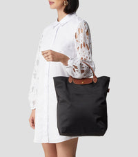Thumbnail for Longchamp Le Pliage Original Medium Tote Bag - Black
