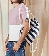 Thumbnail for Westford Mill Nautical Gymsac | Natural/Navy