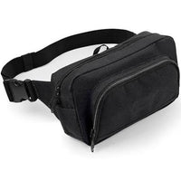 Thumbnail for Bagbase - Organiser Belt Waistpack Bag (2.5 Litres) Pack of 2 - Black