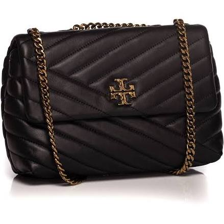 Tory Burch Kira Chevron Small Convertible Shoulder Bag Black