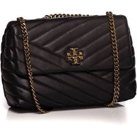 Thumbnail for Tory Burch Kira Chevron Small Convertible Shoulder Bag Black