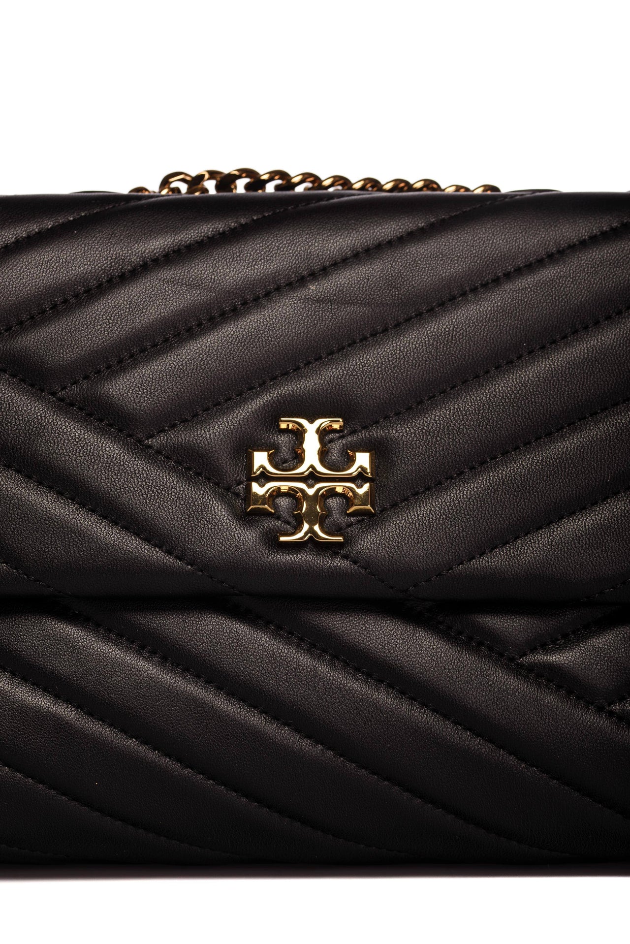 Tory Burch Kira Chevron Small Convertible Shoulder Bag Black