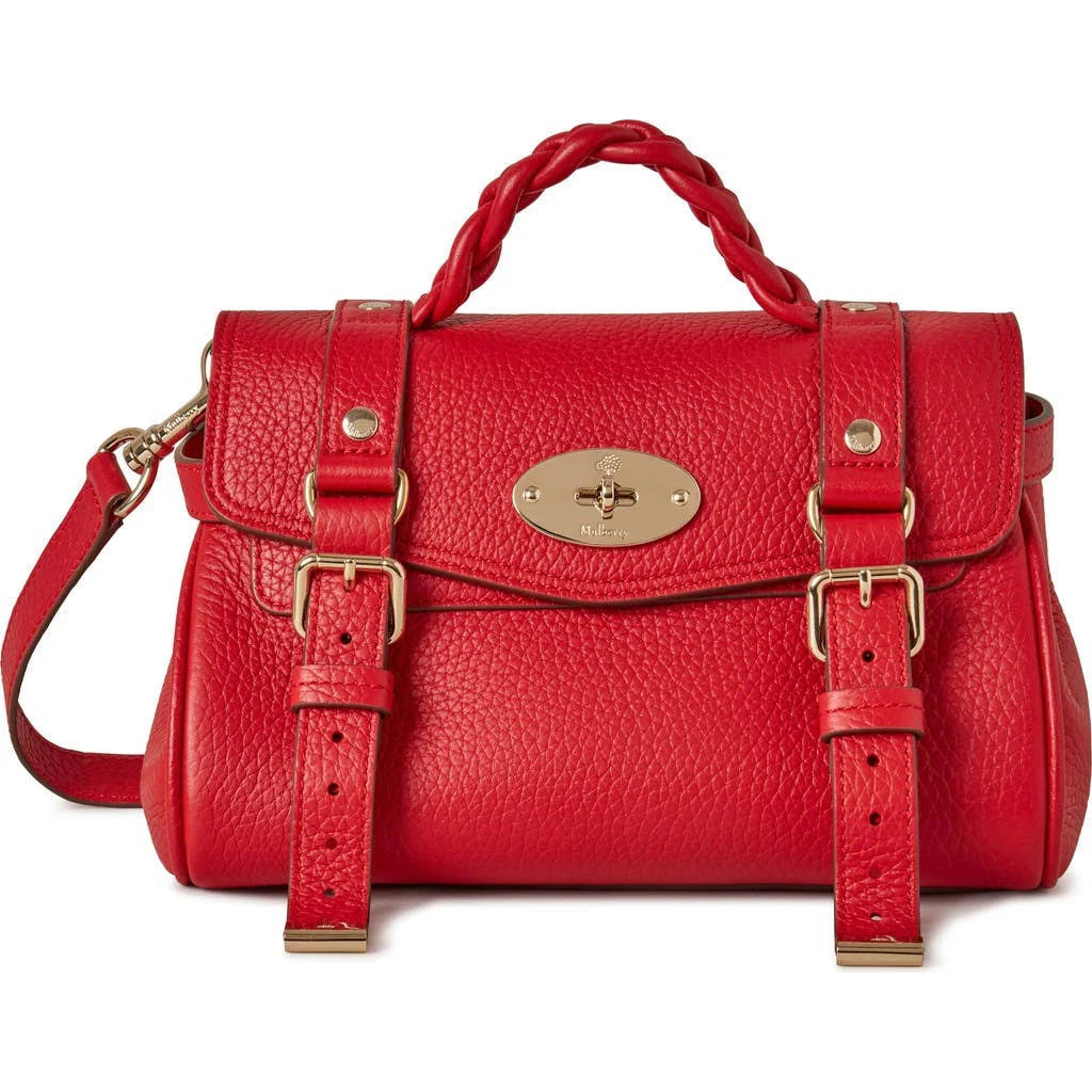 Mulberry Black-Black Alexa Leather Satchel Bag