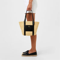 Thumbnail for Coach Small Straw Pocket Tote Bag