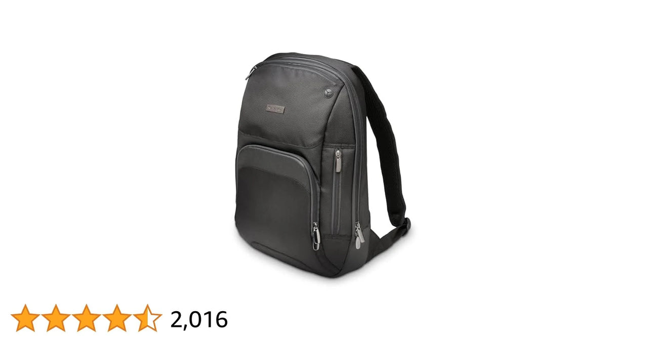 Kensington Triple Trek 14" Black Laptop Backpack