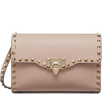 Thumbnail for Valentino Garavani Rockstud Alcove Shoulder Bag - Nude - One Size