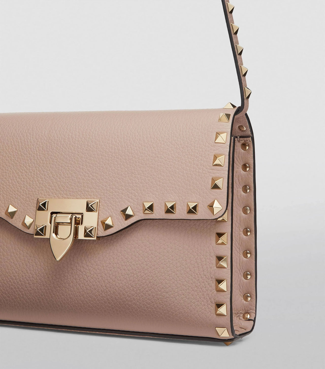 Valentino Garavani Rockstud Alcove Shoulder Bag - Nude - One Size