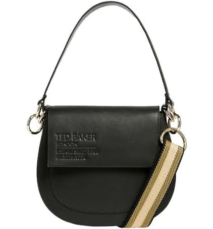 Ted Baker Darcell Branded Satchel Crossbody Bag - Black