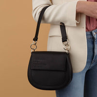 Thumbnail for Ted Baker Darcell Branded Satchel Crossbody Bag - Black