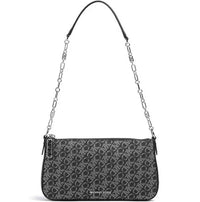 Thumbnail for Michael Kors Empire Medium Metallic chain-link Pochette - Black/Silver