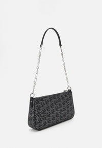 Thumbnail for Michael Kors Empire Medium Metallic chain-link Pochette - Black/Silver