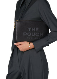 Thumbnail for Marc Jacobs Black 'The Leather Large' Pouch
