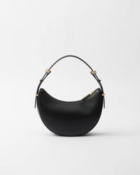 Thumbnail for Prada Arqué Small Leather Shoulder Bag, Women, Black