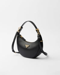 Thumbnail for Prada Arqué Small Leather Shoulder Bag, Women, Black