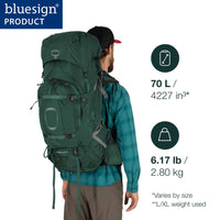 Thumbnail for Osprey Aether Plus 70 Axo Green S-M