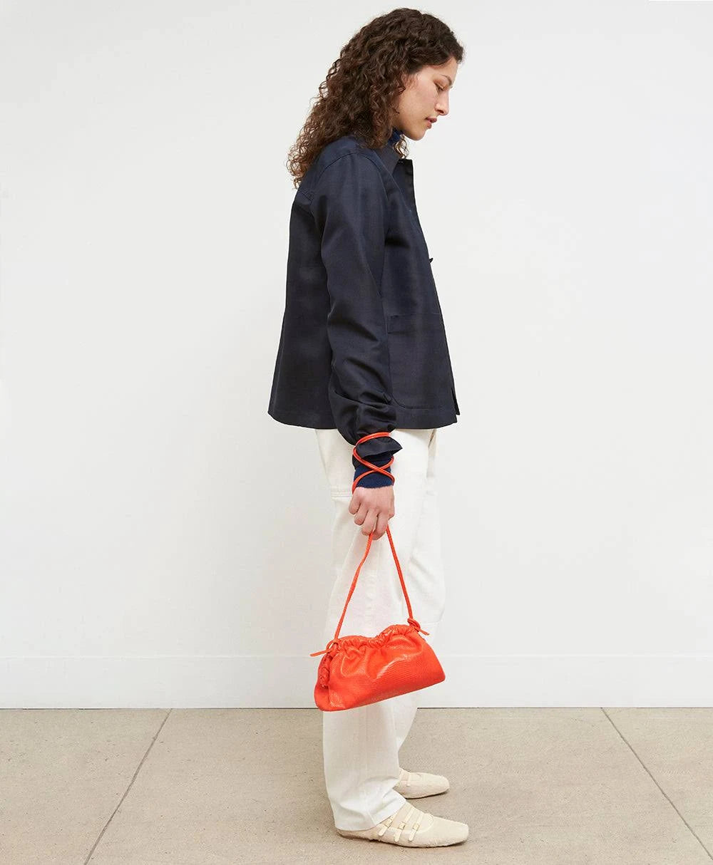Mansur Gavriel Leather Mini Cloud Clutch Bag