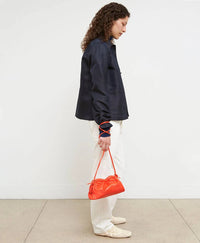 Thumbnail for Mansur Gavriel Leather Mini Cloud Clutch Bag