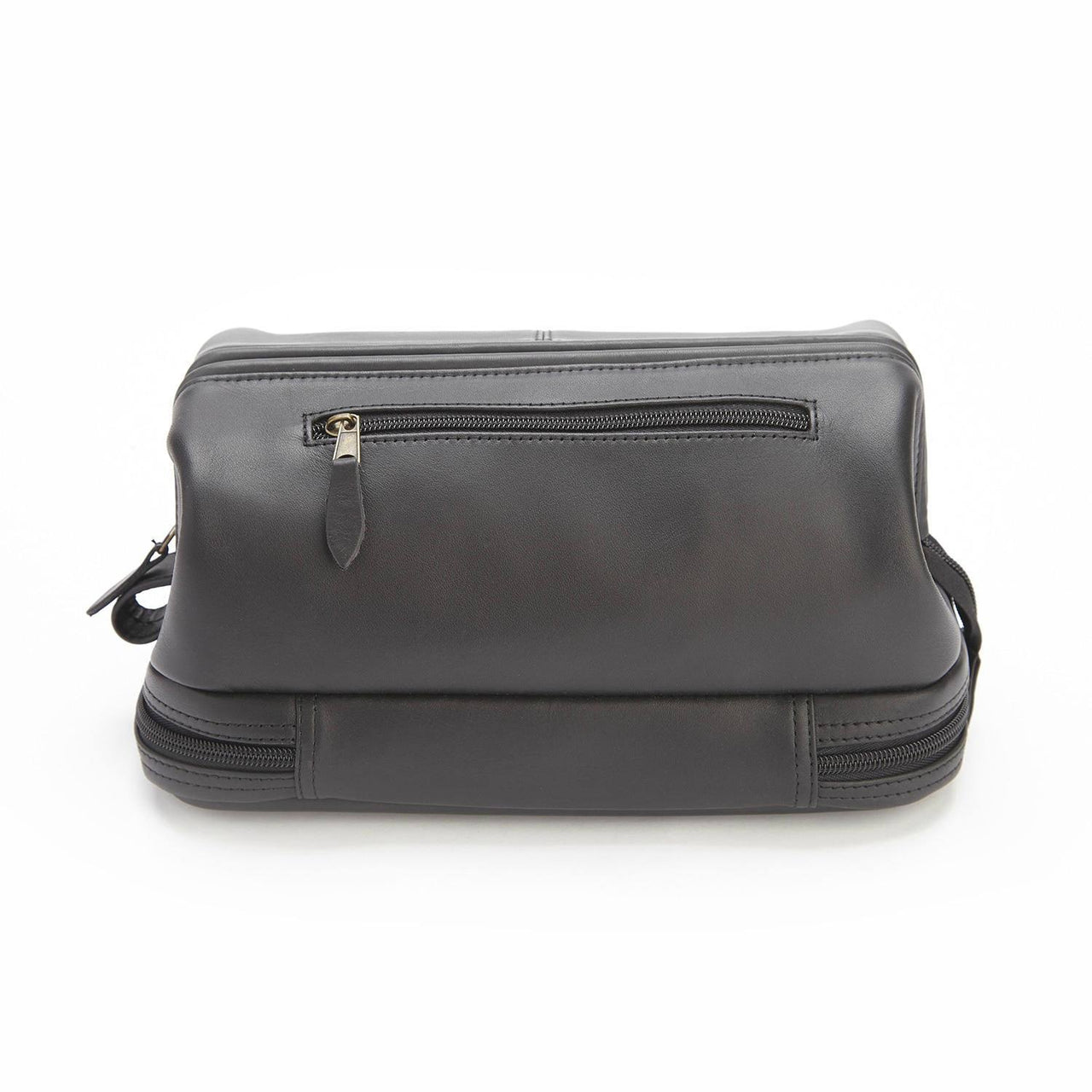 Royce Leather Executive Toiletry Travel Wash Bag - Tan