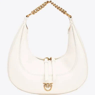 PINKO Brioche Hobo Bag, Off-White