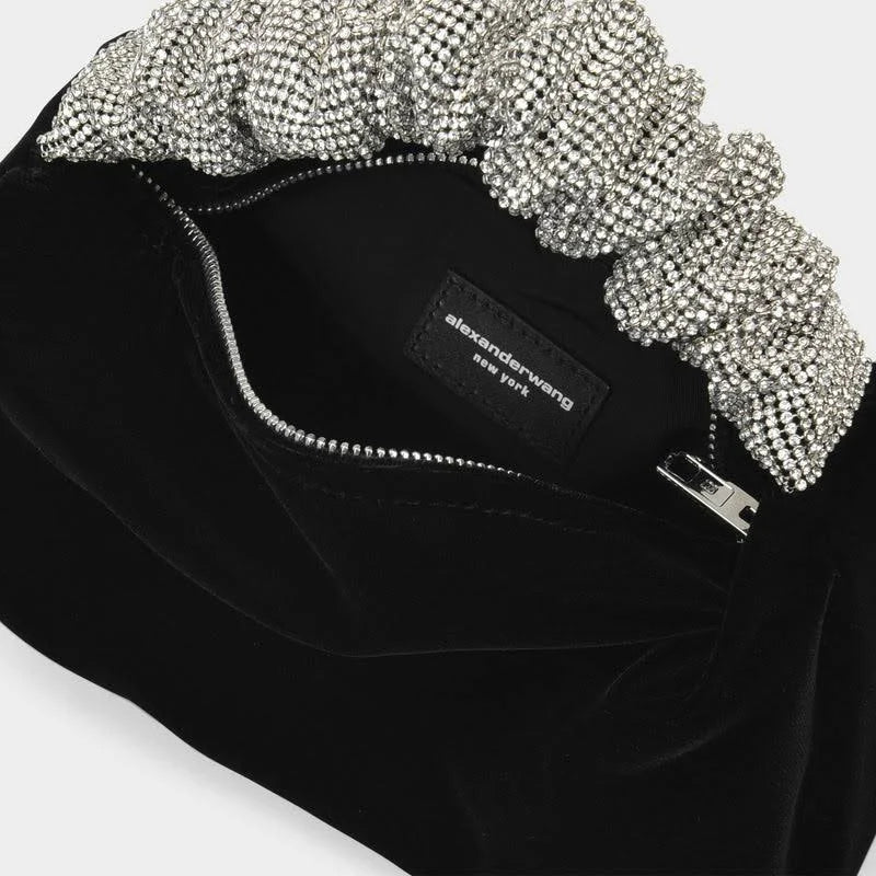 Alexander Wang Black Mini Scrunchie Bag