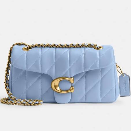 Coach Women's Tabby Shoulder Bag 26 with Pillow Quilting in Blue | Leather