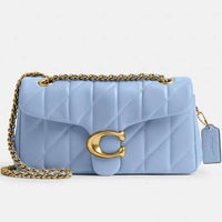Thumbnail for Coach Women's Tabby Shoulder Bag 26 with Pillow Quilting in Blue | Leather