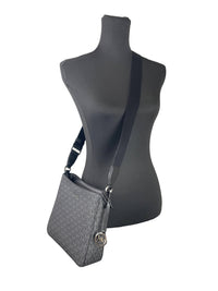 Thumbnail for Michael Kors Handbag Black Logo Crossbody Xbody Bag with Mk Charm