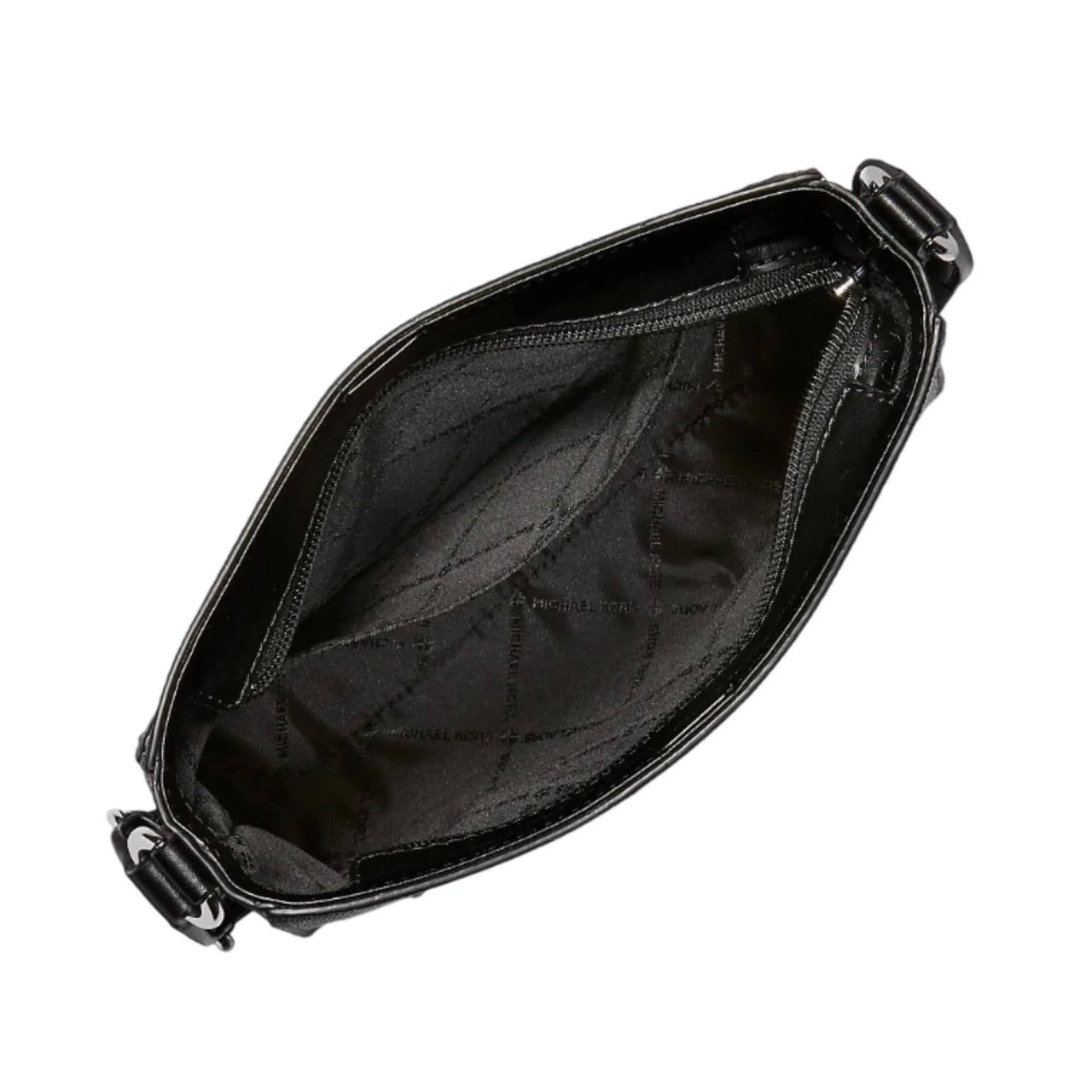 Michael Kors Handbag Black Logo Crossbody Xbody Bag with Mk Charm
