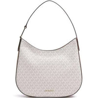 Thumbnail for Michael Kors Kensington Large Logo Hobo Shoulder Bag - Vanilla/Acorn